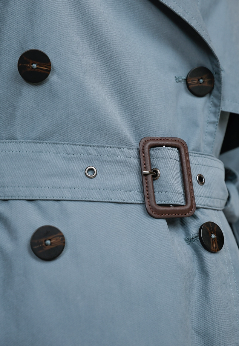 TRENCH IMPERMEABLE MUJER POLIE STER CELESTE - 3