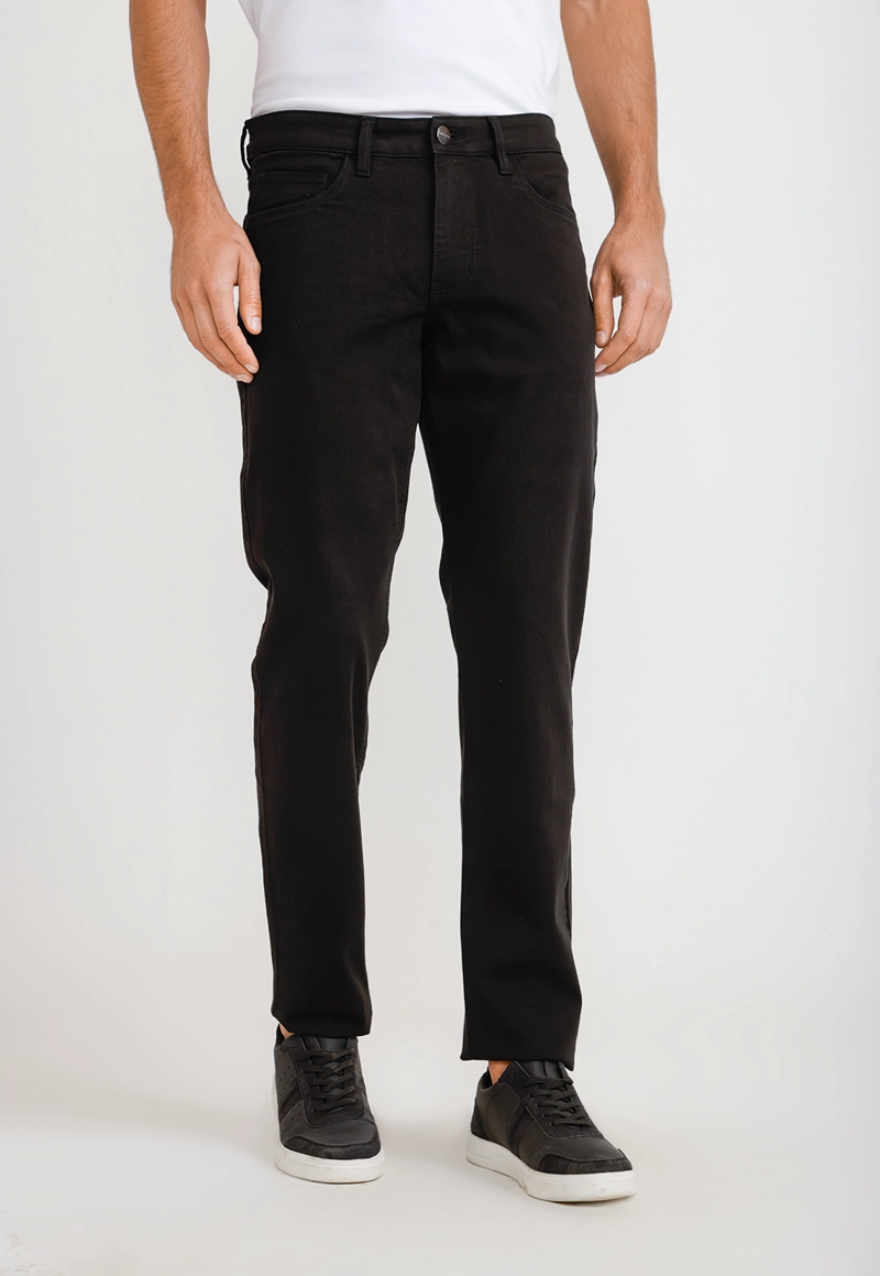 PANTALON HOMBRE CASUAL 5 BOLSILLOS NEGRO - 1