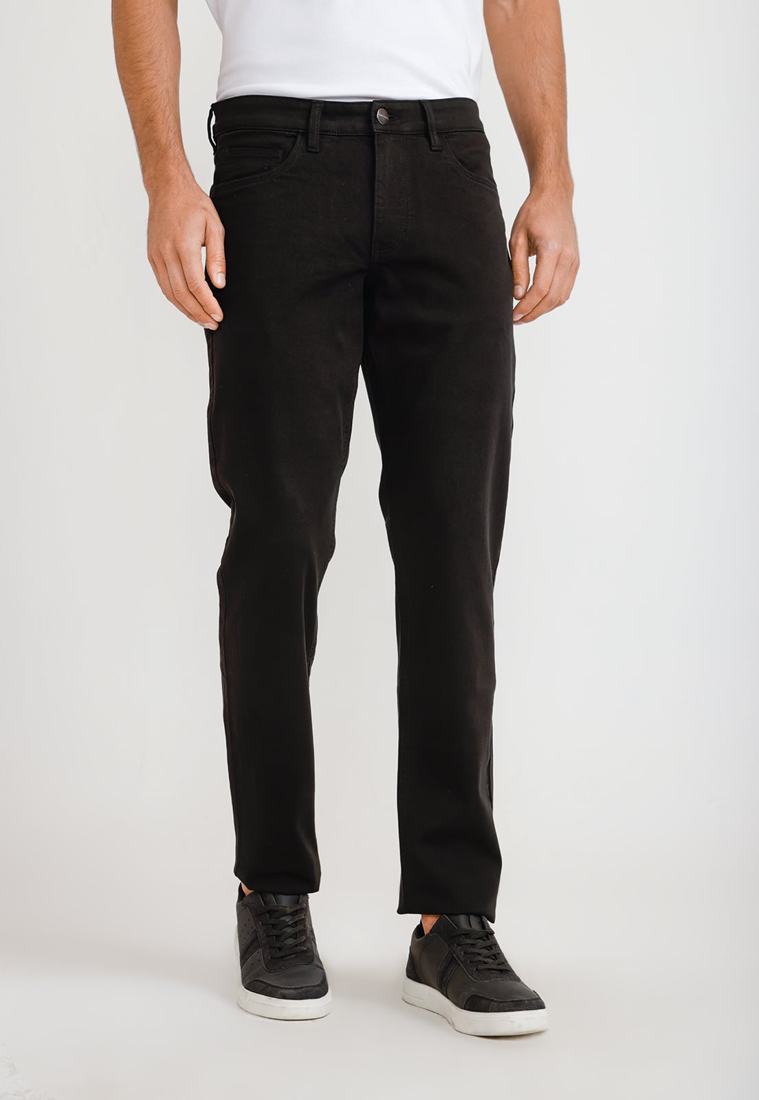 PANTALON HOMBRE CASUAL 5 BOLSILLOS NEGRO - 1
