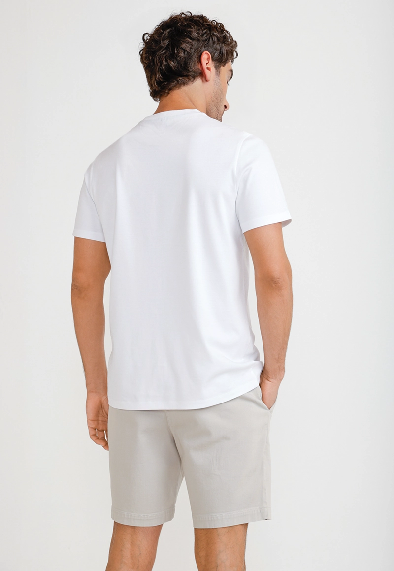 POLERA HOMBRE MANGA CORTA BLANCO - 2