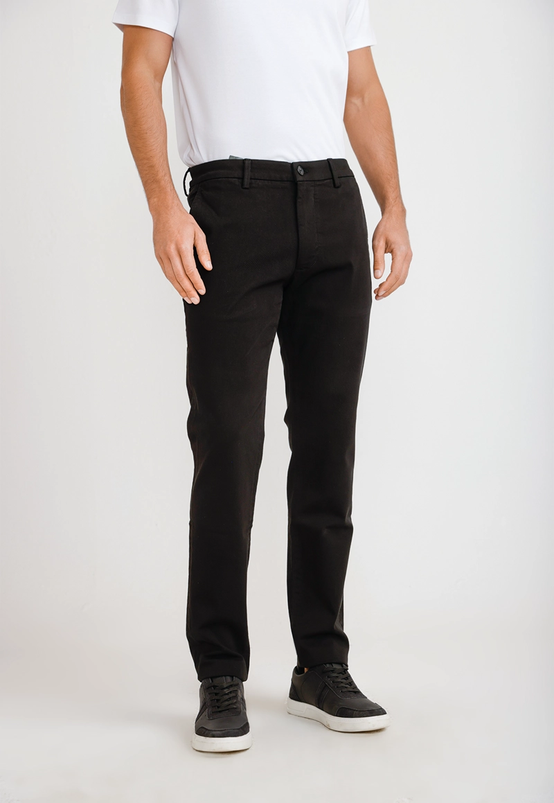 PANTALON HOMBRE CHINO NEGRO - 1