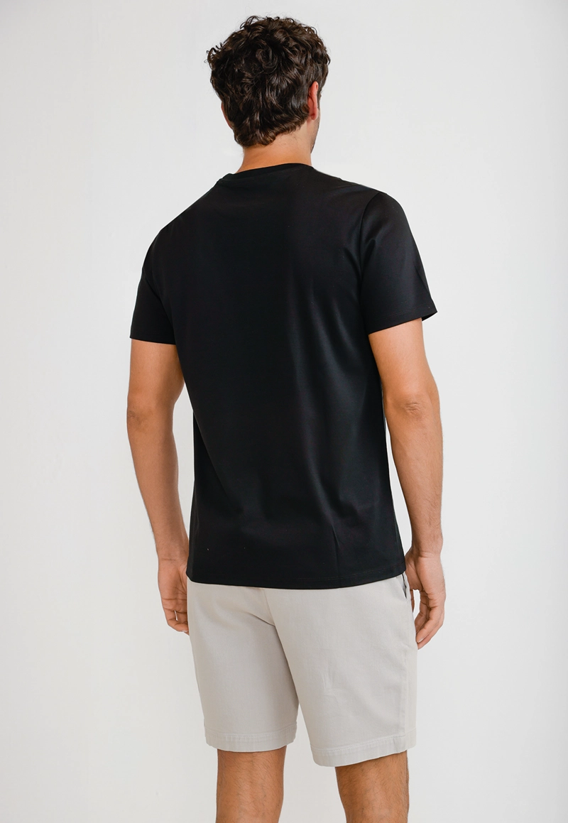 POLERA HOMBRE MANGA CORTA NEGRO - 2