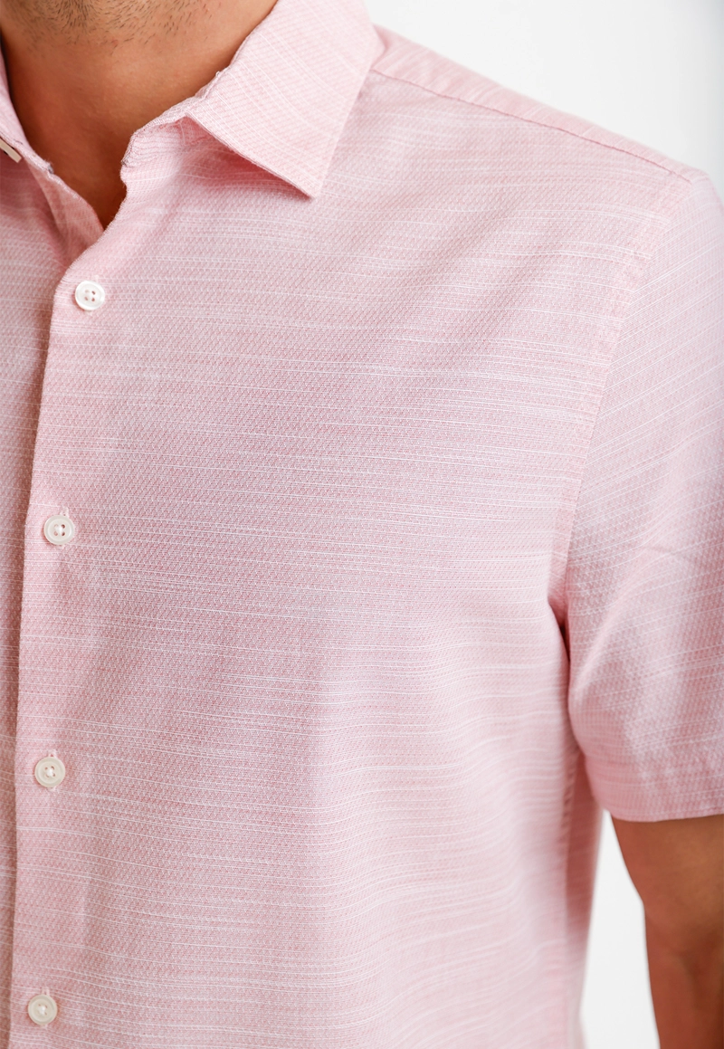 CAMISA HOMBRE MANGA CORTA ALGODON CORAL - 3