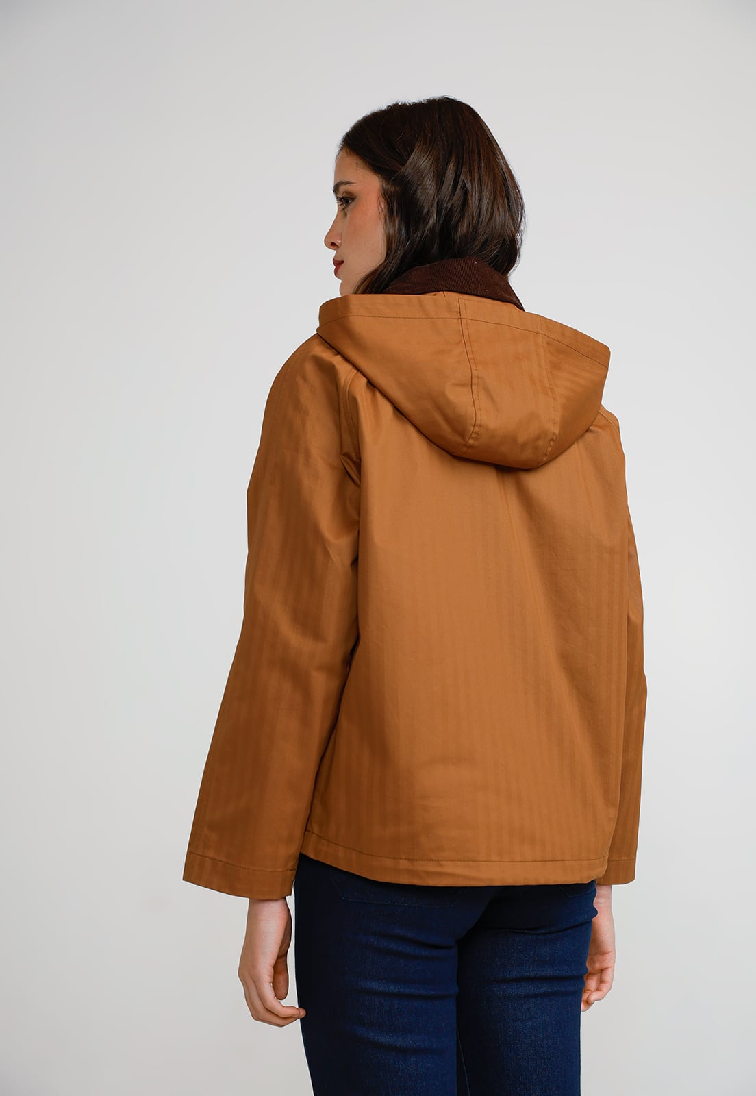 PARKA 3 EN 1 MUJER ALGODON Y POLIE STER CAMEL - 4
