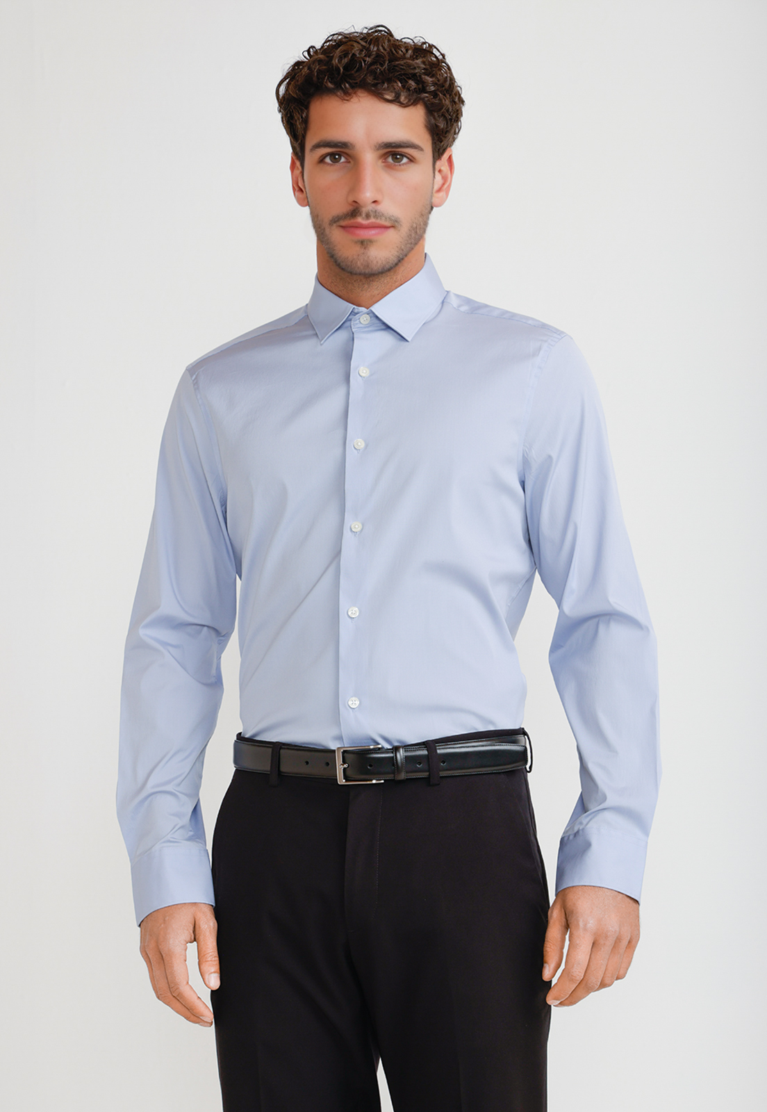 CAMISA HOMBRE SMART CELESTE MEDIO - 1