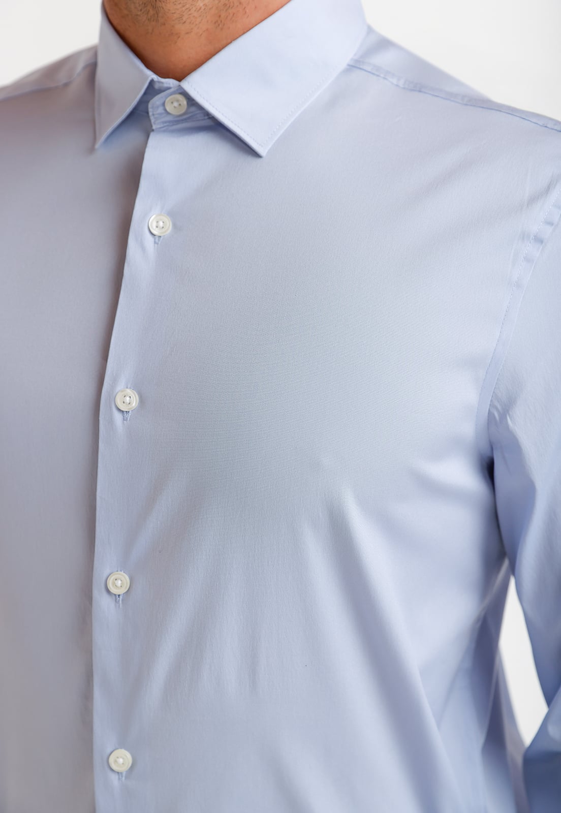 CAMISA HOMBRE SMART CELESTE MEDIO - 3
