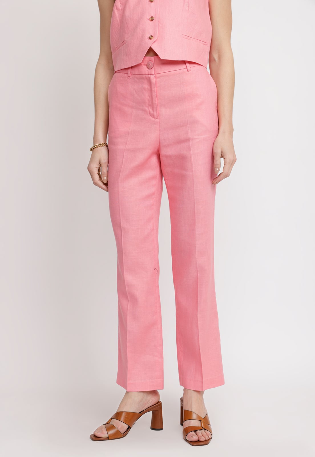 PANTALON MUJER SAVANAH LINO MAGENTA - 1
