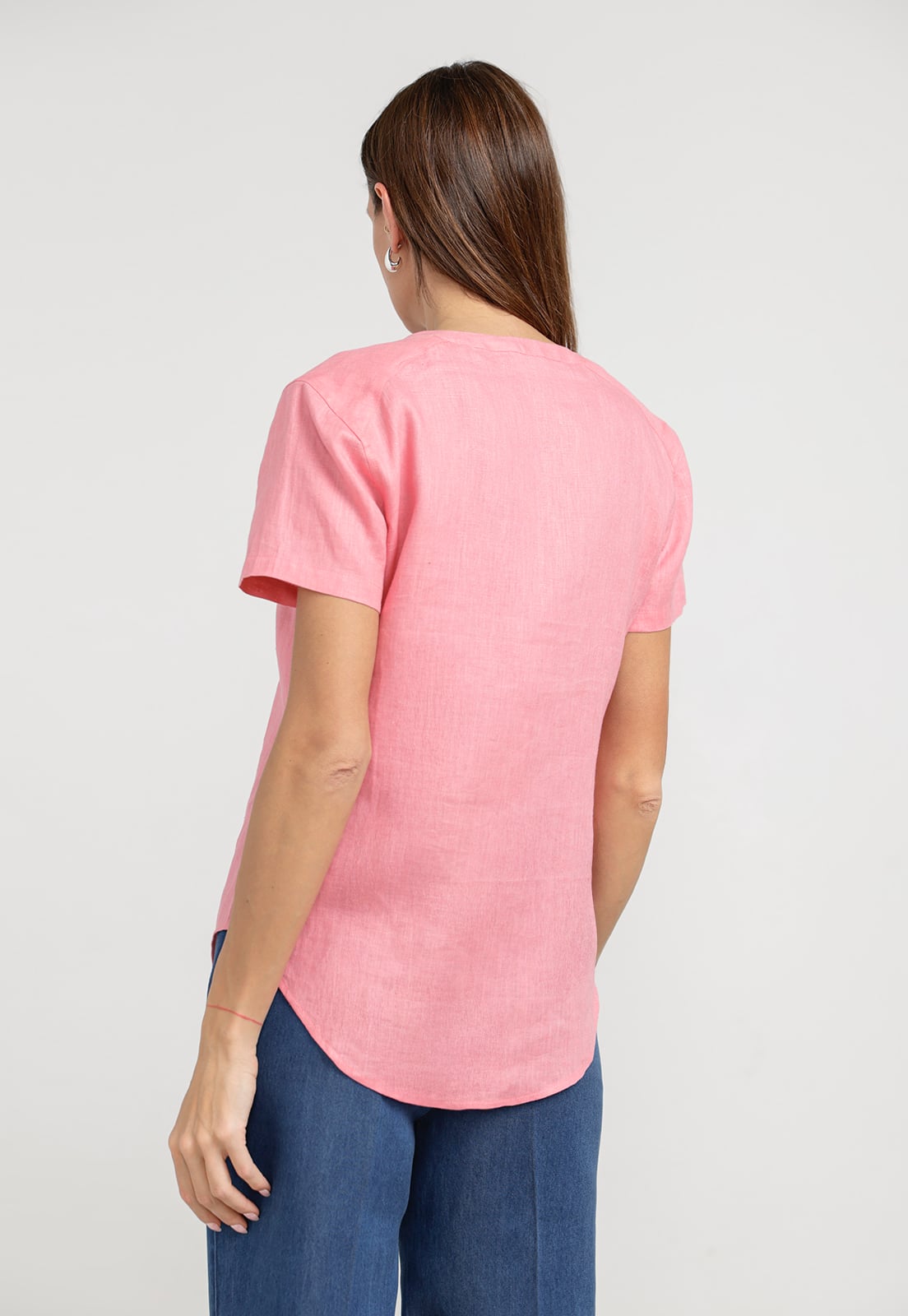 BLUSA MUJER KEIKO LINO MAGENTA - 2