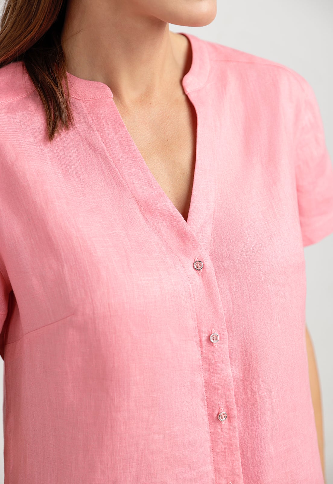 BLUSA MUJER KEIKO LINO MAGENTA - 3