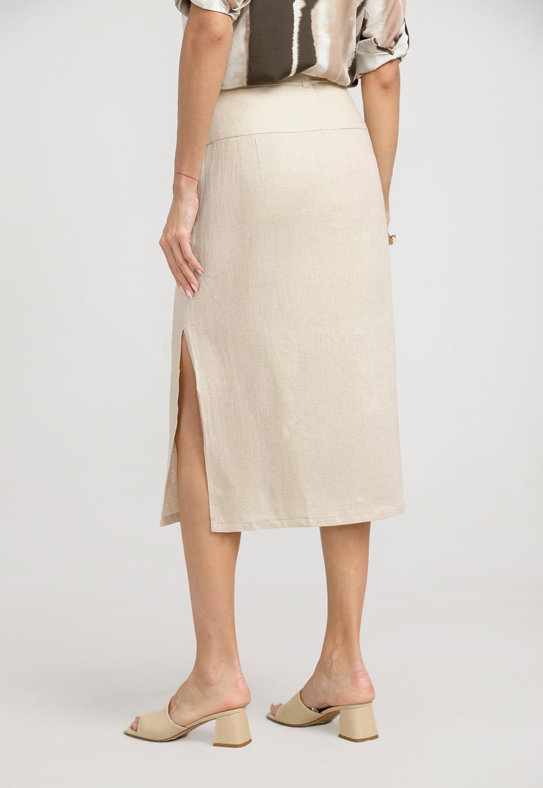 FALDA MUJER ANDREA LINO BEIGE - 2