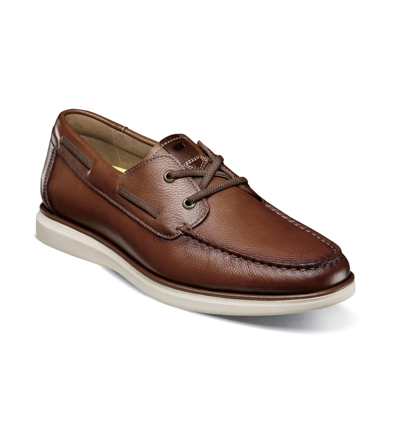 MOCASINES CASUAL TROPICS BOAT COGNAC - 1