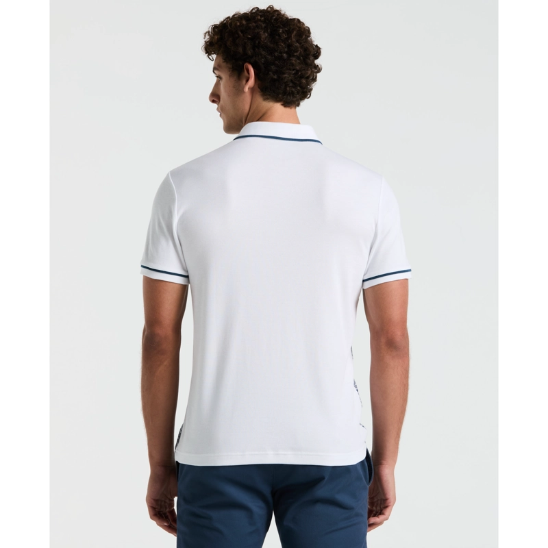 POLERA HOMBRE POLO MANGA CORTA BLANCA - 2