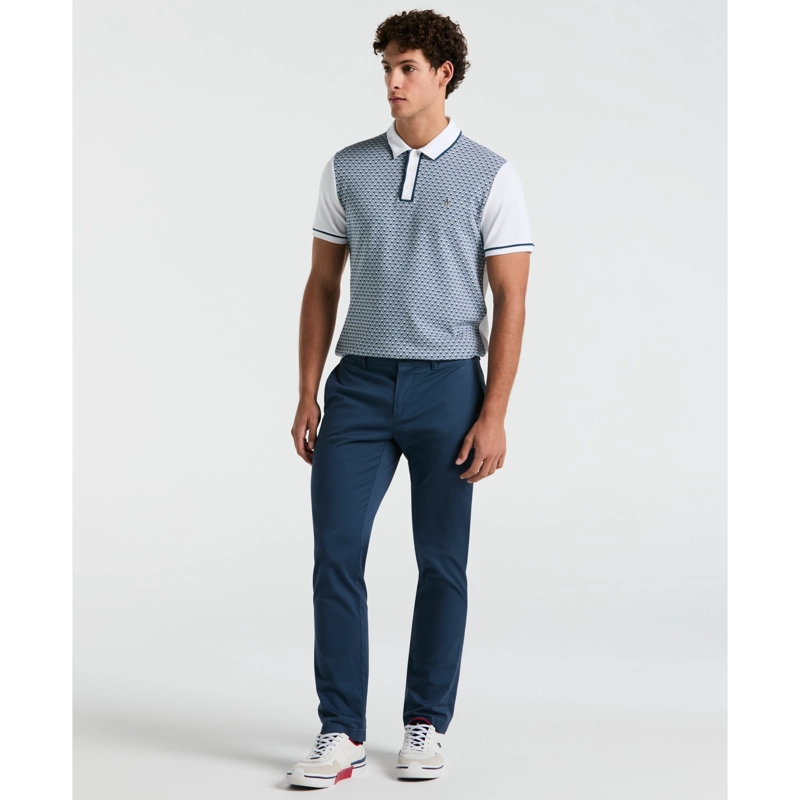 POLERA HOMBRE POLO MANGA CORTA BLANCA - 4