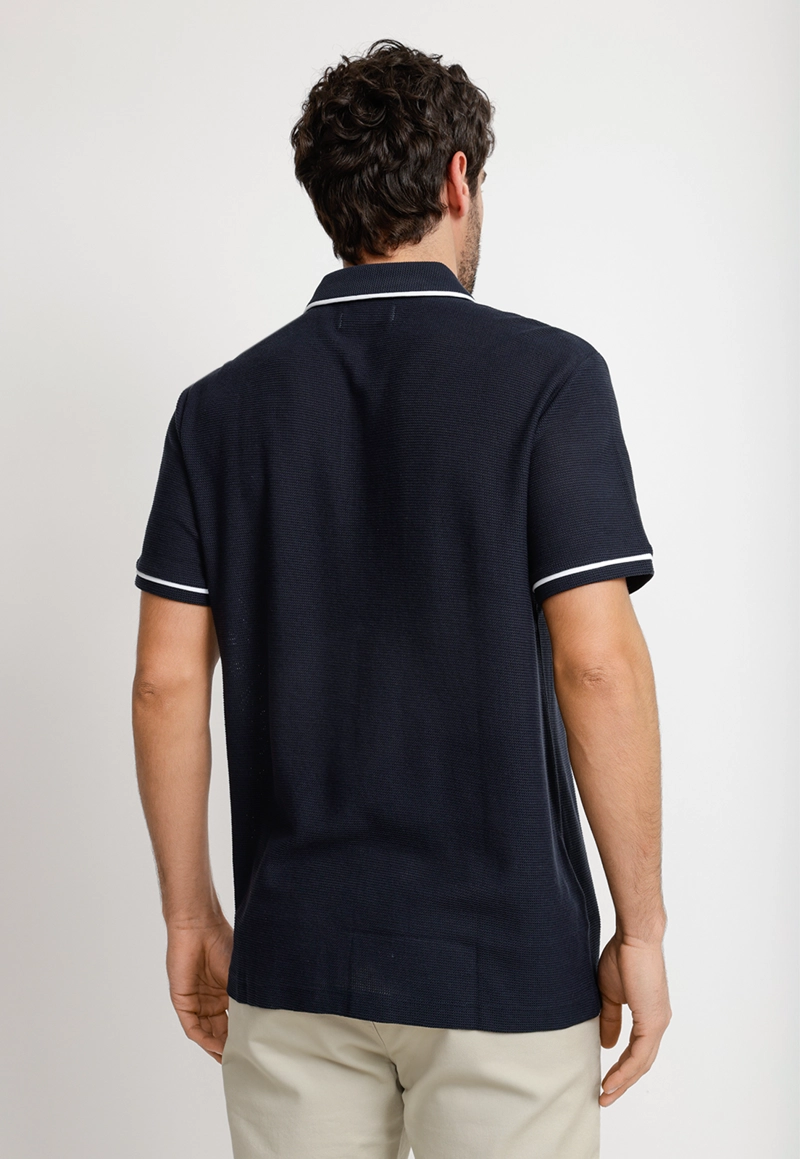 POLERA HOMBRE POLO MANGA CORTA NAVY - 2