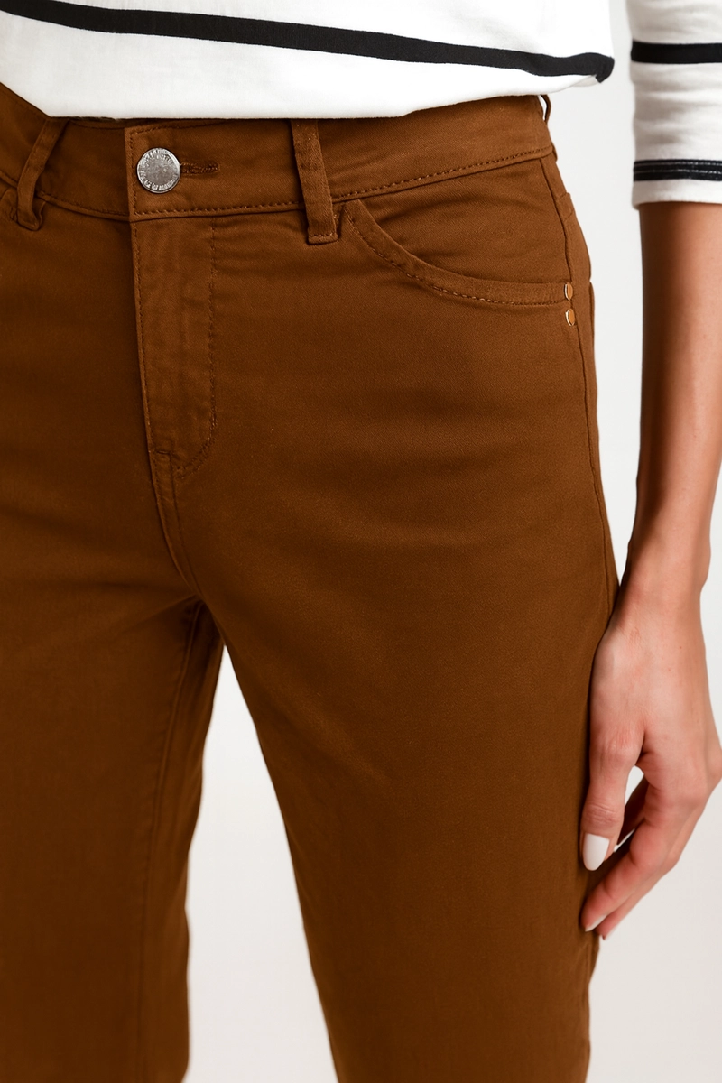 PANTALON DE MUJER MODELO ELY 24 COLOR CAFE - 3