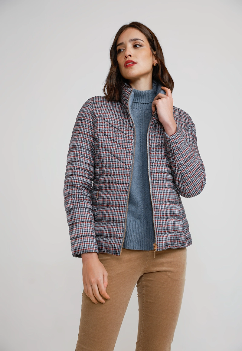 PARKA REVERSIBLE MUJER POLIE STER DUSTY BLUE - 1