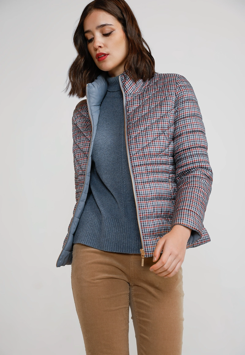 PARKA REVERSIBLE MUJER POLIE STER DUSTY BLUE - 5