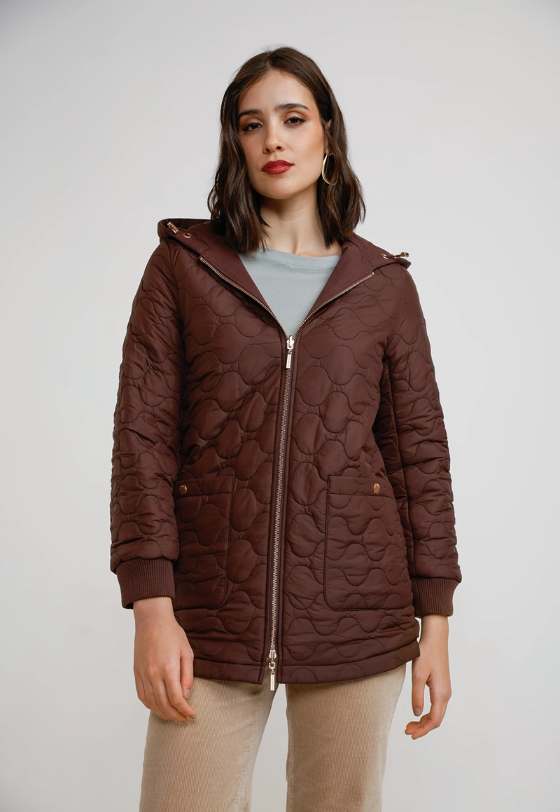 PARKA REVERSIBLE MUJER BURDEO - 1