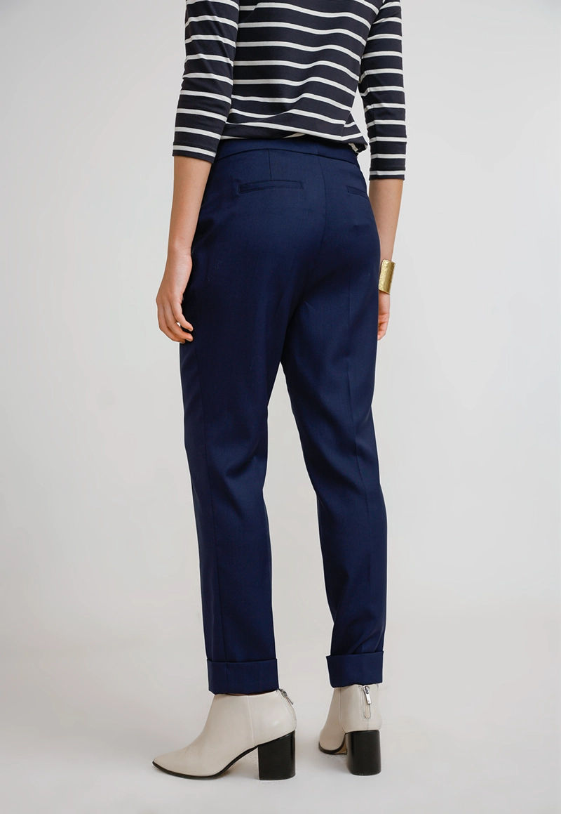 PANTALON MUJER LANA AZUL - 2