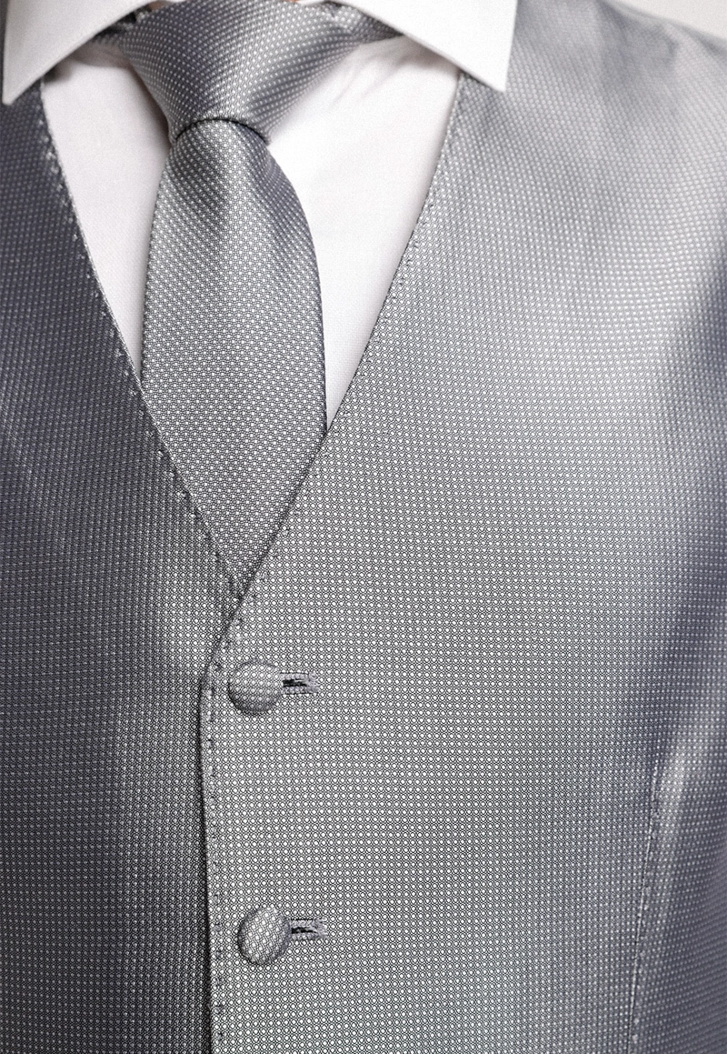 GILET FORMAL HOMBRE LUXURY SEDA GRIS - 3