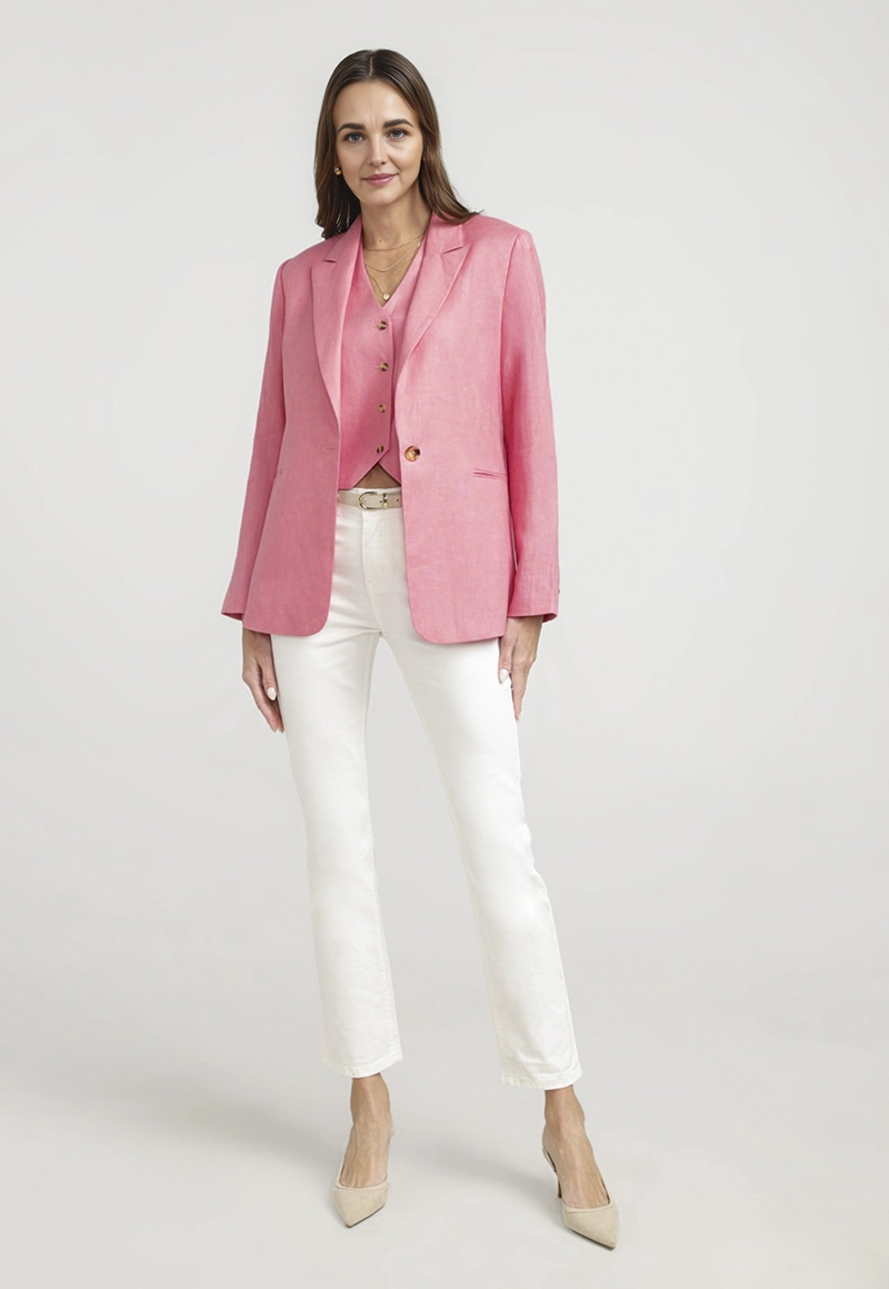 BLAZER MUJER CELINE LINO MAGENTA - 4