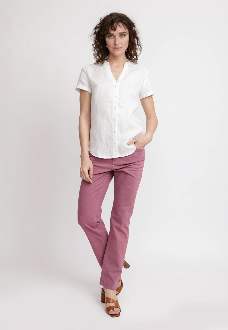BLUSA MUJER KEIKO LINO BLANCO - 3