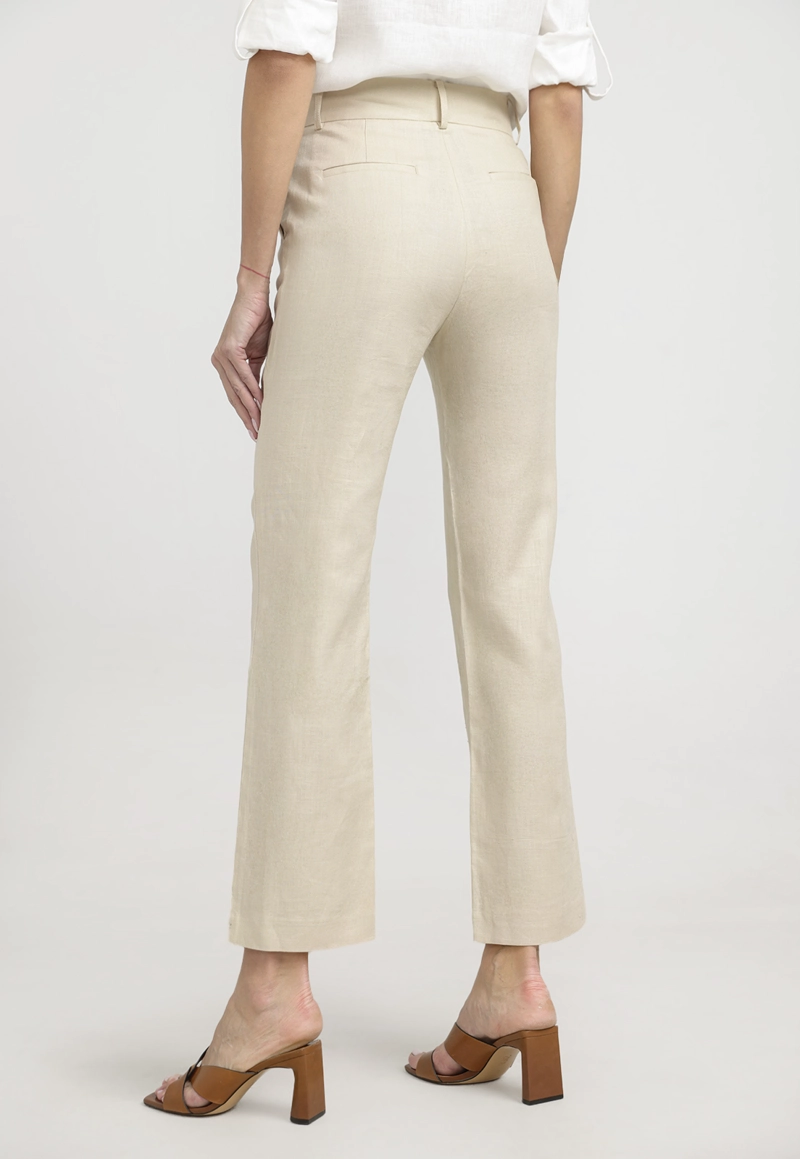 PANTALON MUJER SAVANAH LINO BEIGE - 2