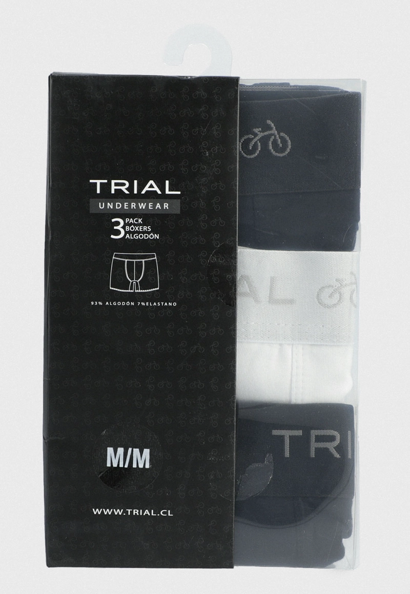 TRIPACK BOXER ALGODON LISOS - 3