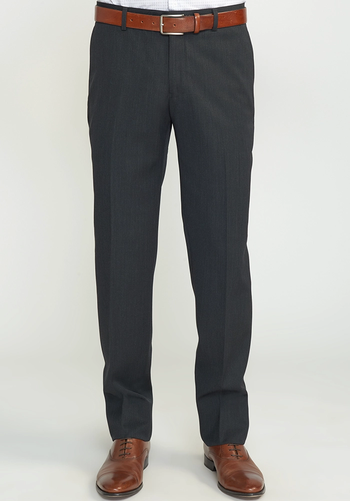 PANTALON FORMAL HOMBRE SLIM FIT BUSINESS LANA GRIS - 2