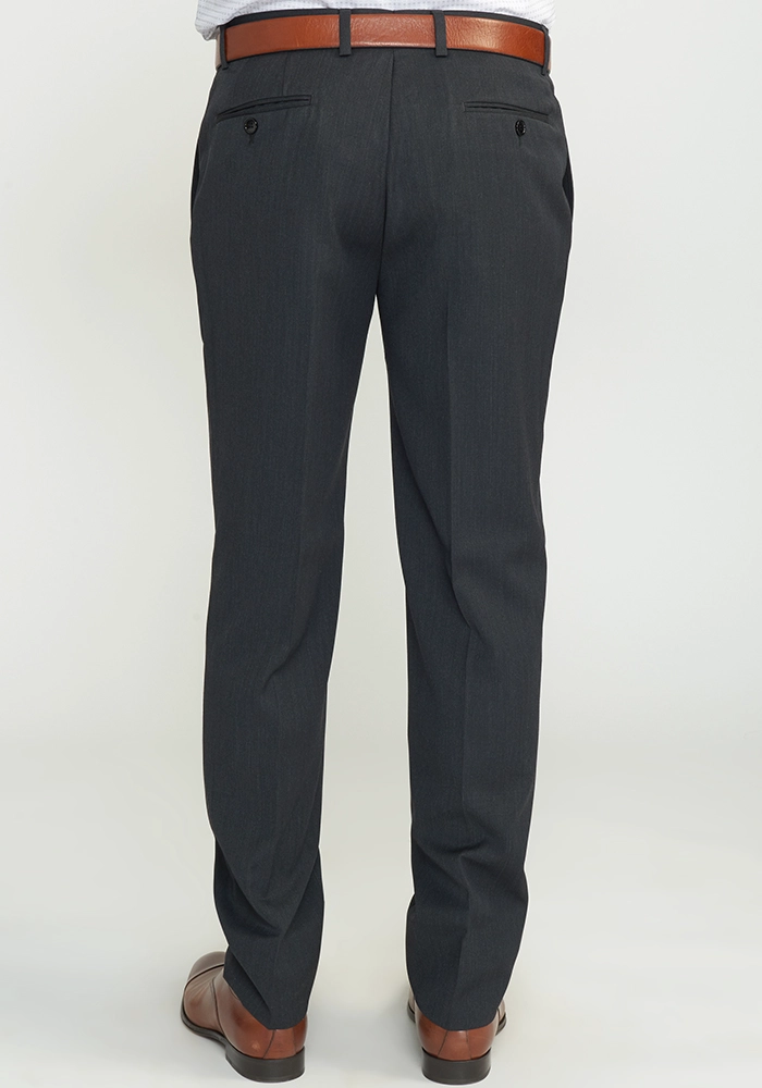 PANTALON FORMAL HOMBRE SLIM FIT BUSINESS LANA GRIS - 3