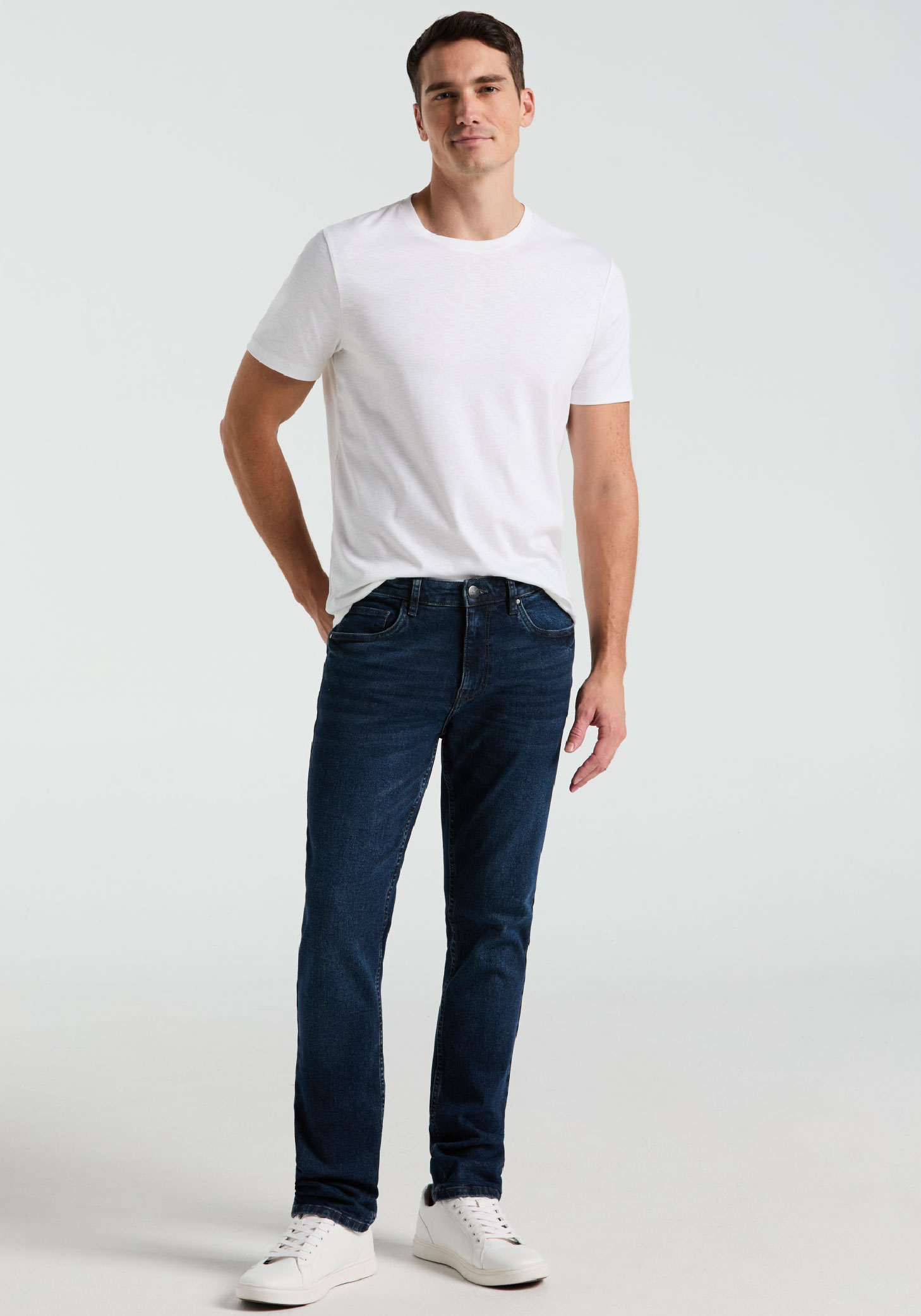 JEANS HOMBRE SLIM FIT AZUL OSCURO - 1