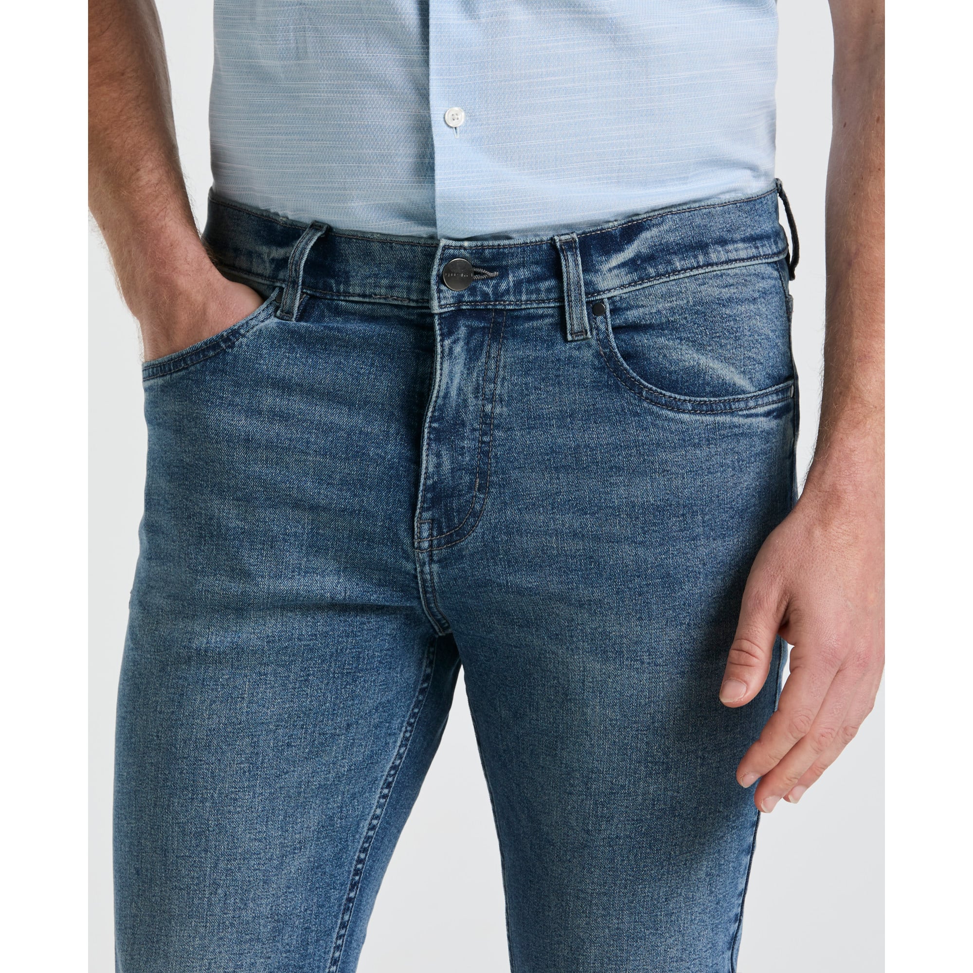 JEANS HOMBRE SLIM FIT AZUL MEDIO - 3
