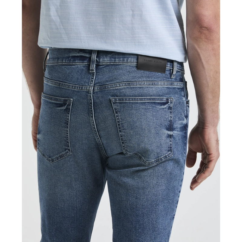 JEANS HOMBRE SLIM FIT AZUL MEDIO - 4
