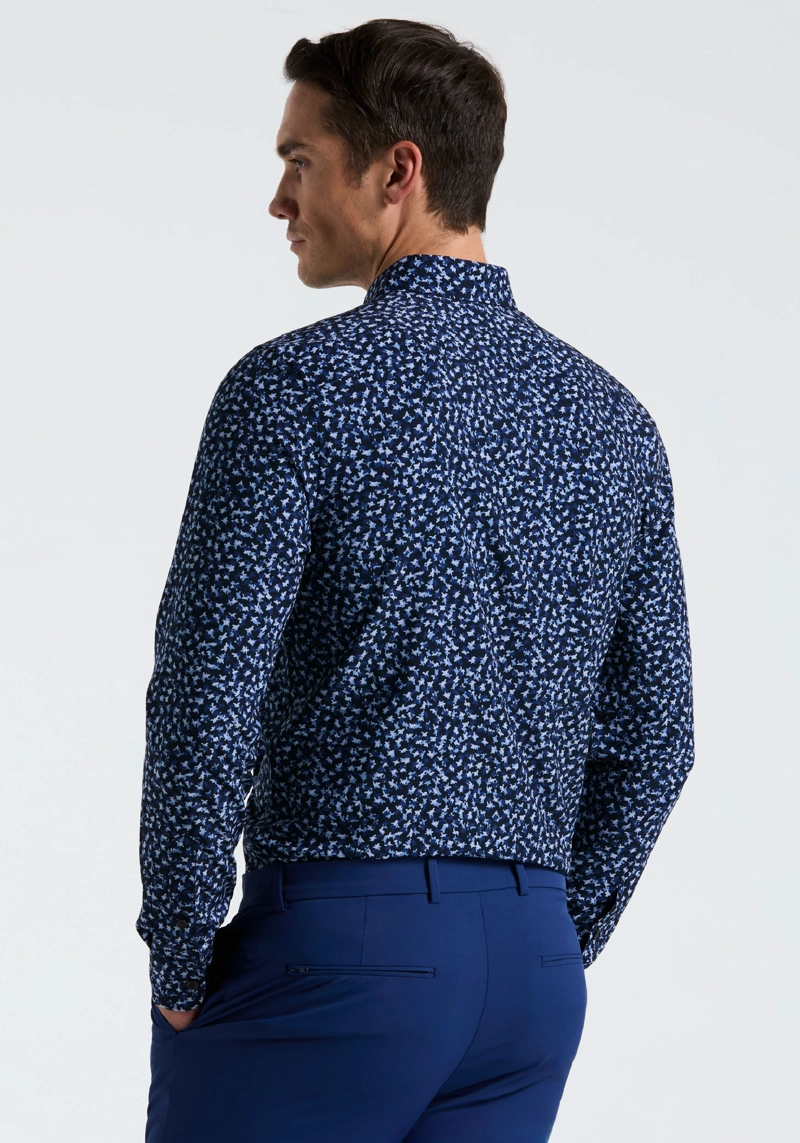 CAMISA HOMBRE TOTAL STRETCH ESTAMPADA NAVY - 2