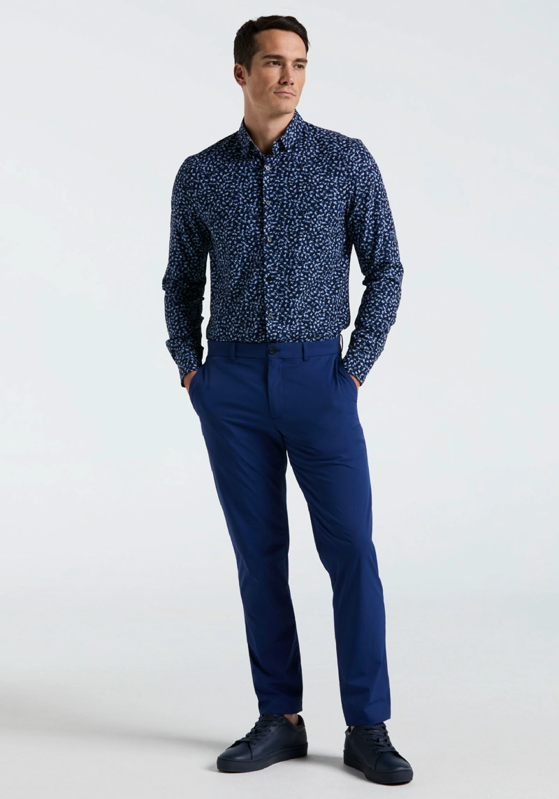 CAMISA HOMBRE TOTAL STRETCH ESTAMPADA NAVY - 4