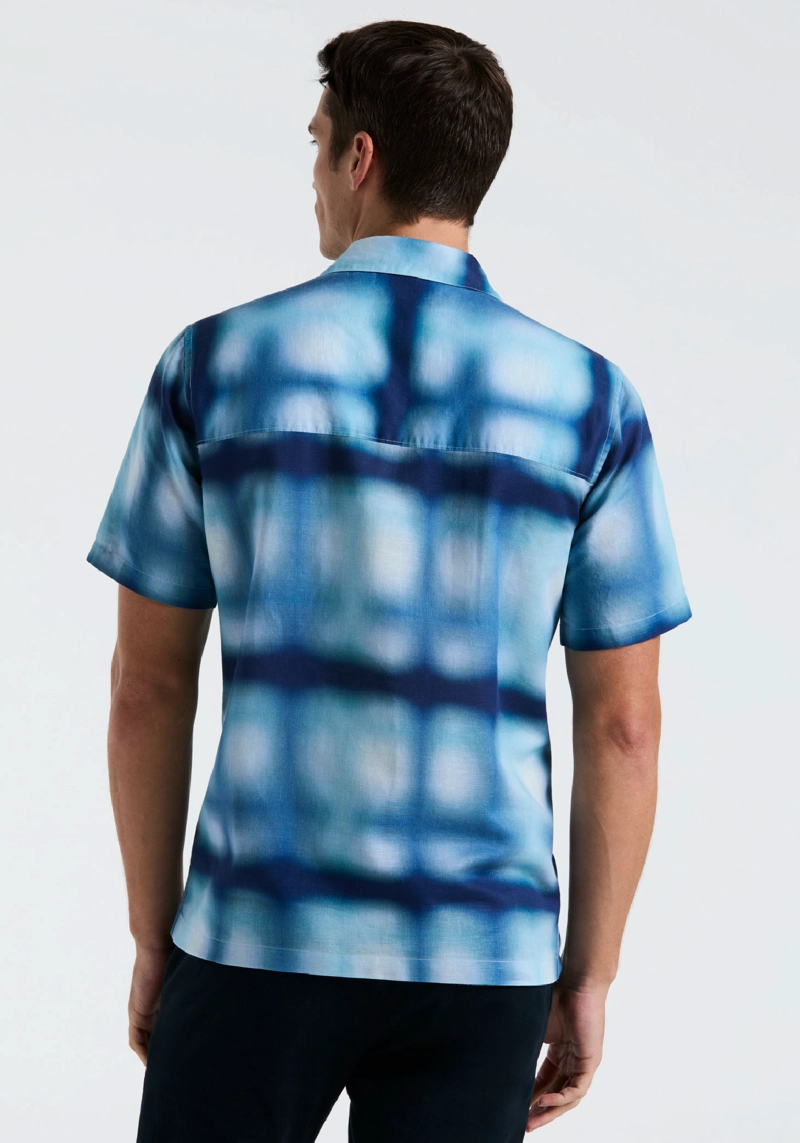 CAMISA HOMBRE LINO MANGA CORTA DENIM - 2