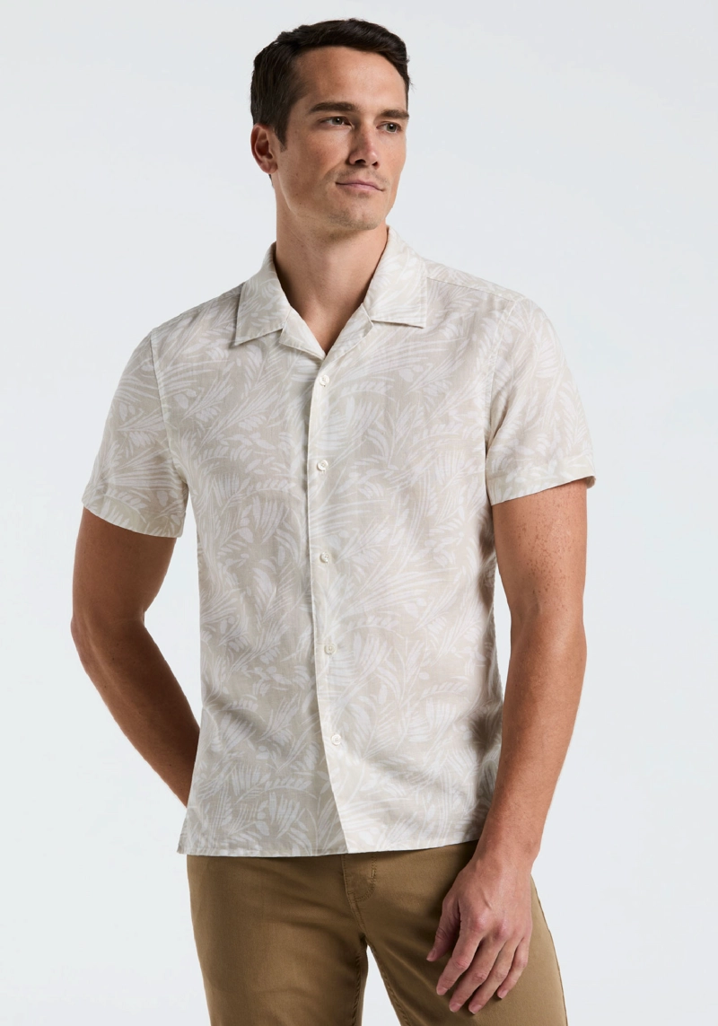 CAMISA HOMBRE MANGA CORTA ESTAMPADA ARENA - 1
