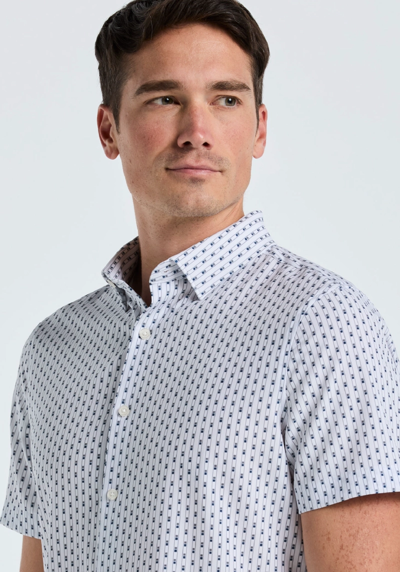 CAMISA HOMBRE MANGA CORTA TOTAL STRETCH BLANCO - 2