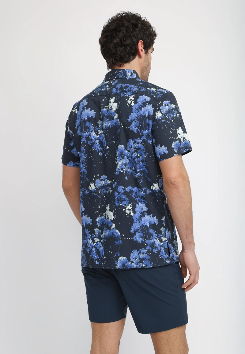 CAMISA HOMBRE MANGA CORTA ESTAMPADA NAVY - 2