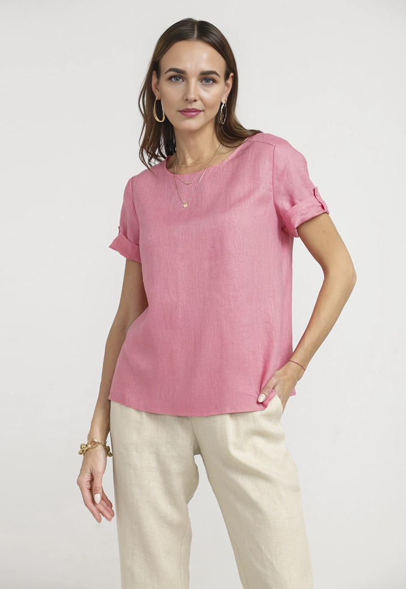 BLUSA MUJER GARZA VISCOSA MAGENTA - 1