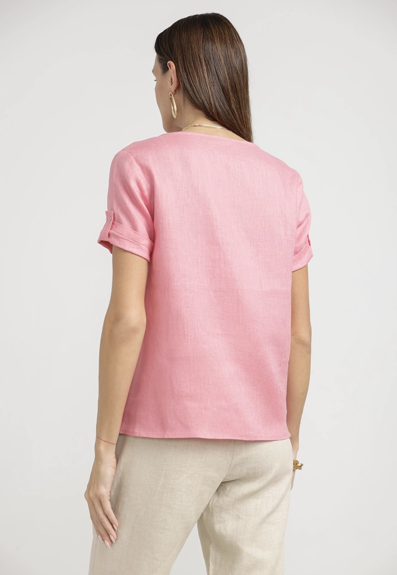 BLUSA MUJER GARZA VISCOSA MAGENTA - 2