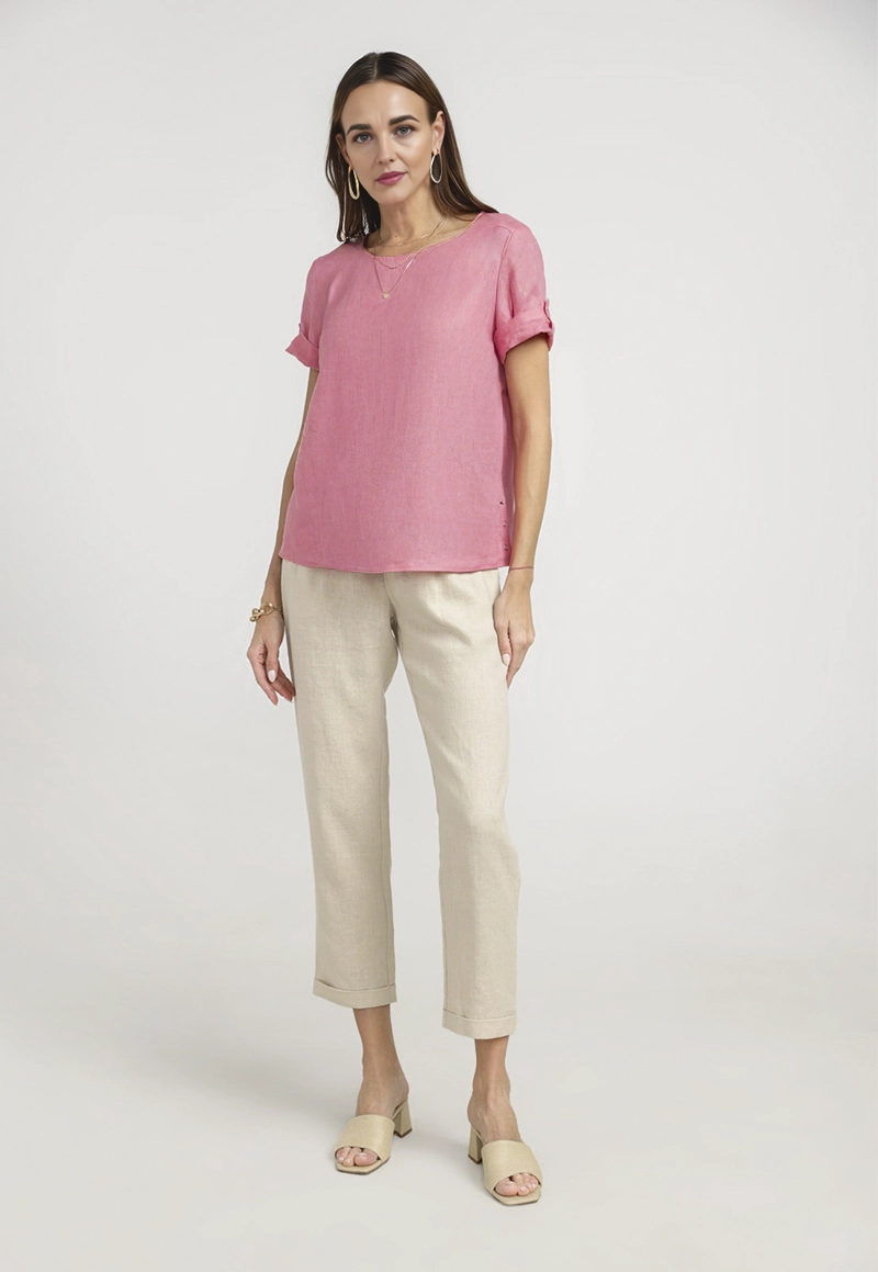 BLUSA MUJER GARZA VISCOSA MAGENTA - 4