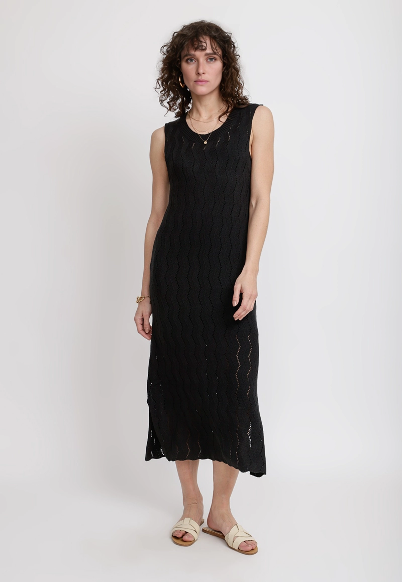 VESTIDO MUJER MALVA NEGRO - 4