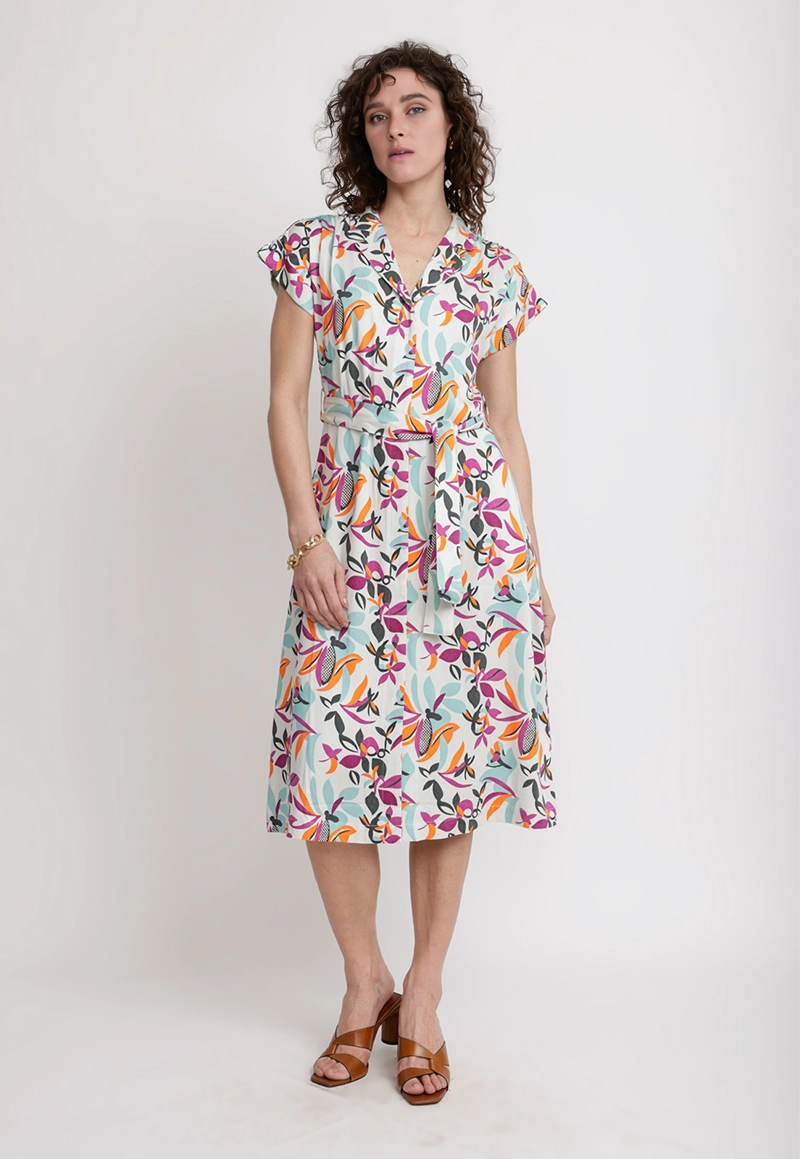 VESTIDO MUJER BEGONIA VISCOSA MAGENTA - 4