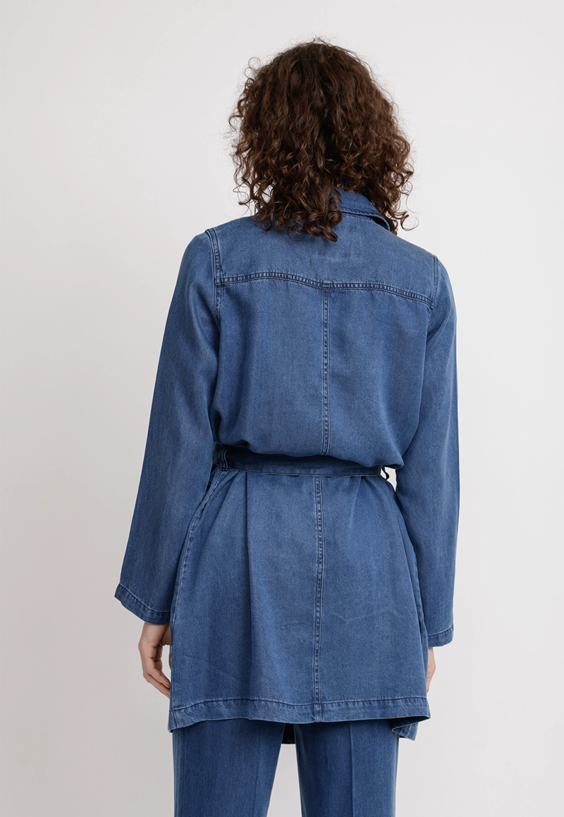 TRENCH DE MUJER ATENEA NAVY - 2