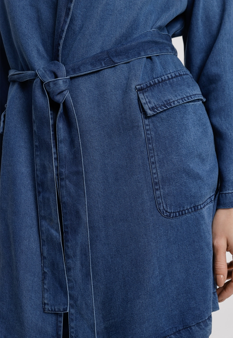 TRENCH DE MUJER ATENEA NAVY - 3