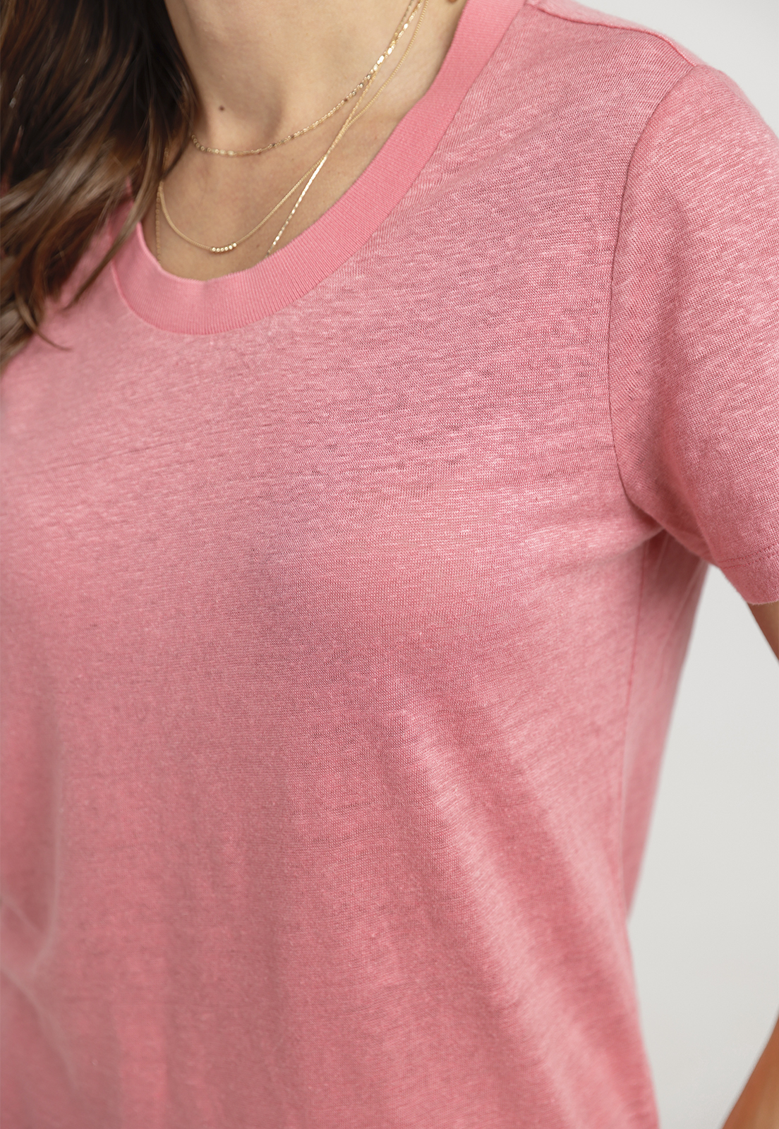 POLERA MUJER GANTT LINO MAGENTA - 3