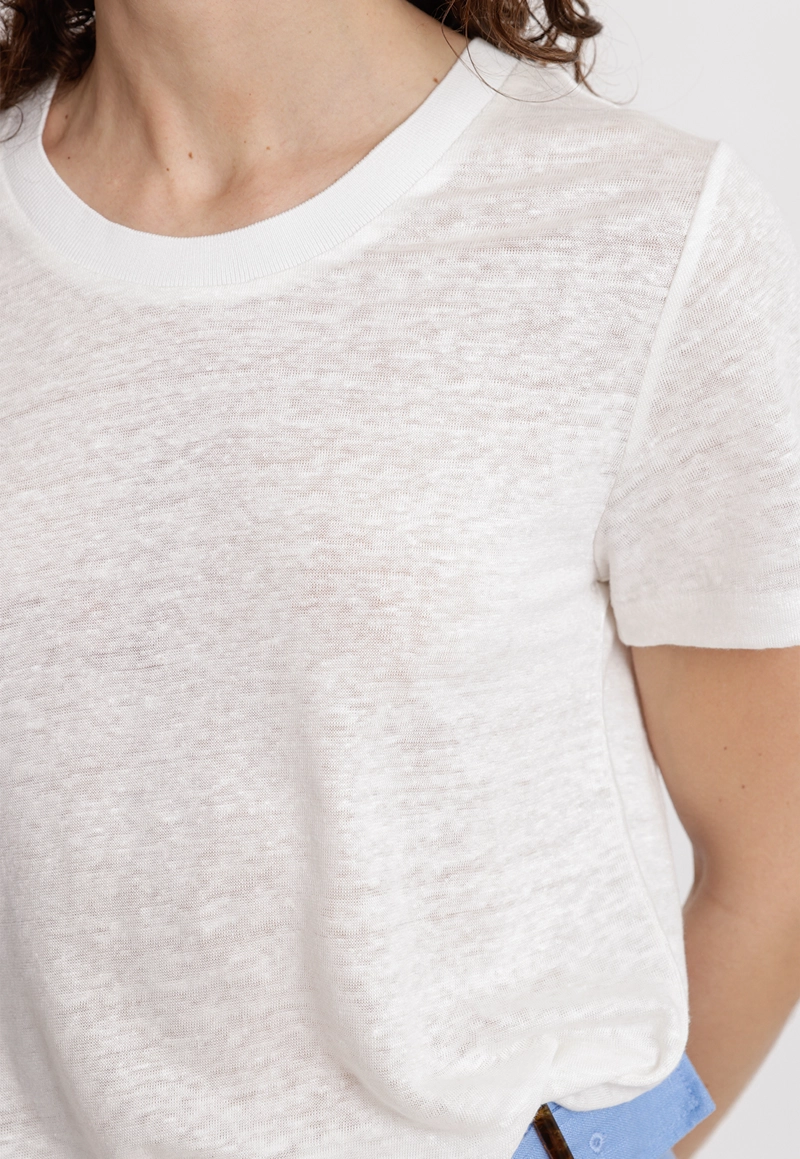 POLERA MUJER GANTT LINO BLANCO - 3
