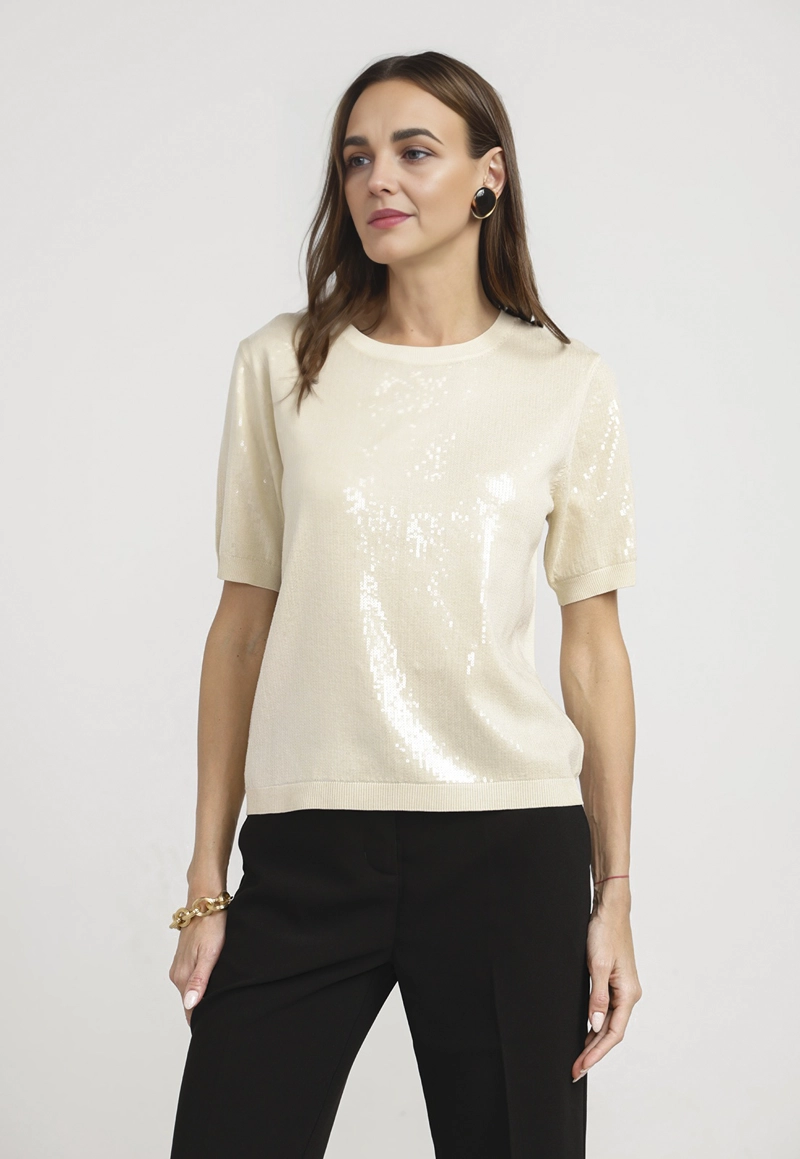 POLERA MUJER MAGNOLIA VISCOSA CREMA - 1