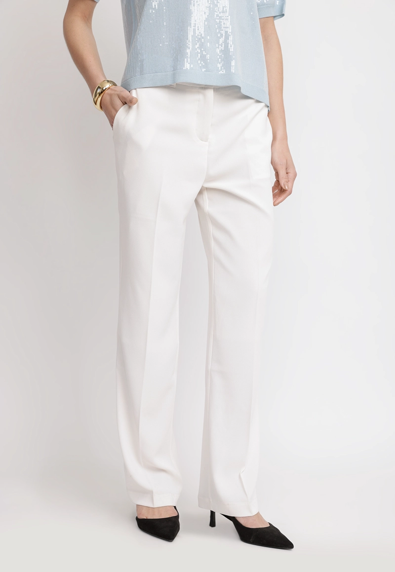 PANTALON MUJER LORETO VISCOSA CREMA - 1
